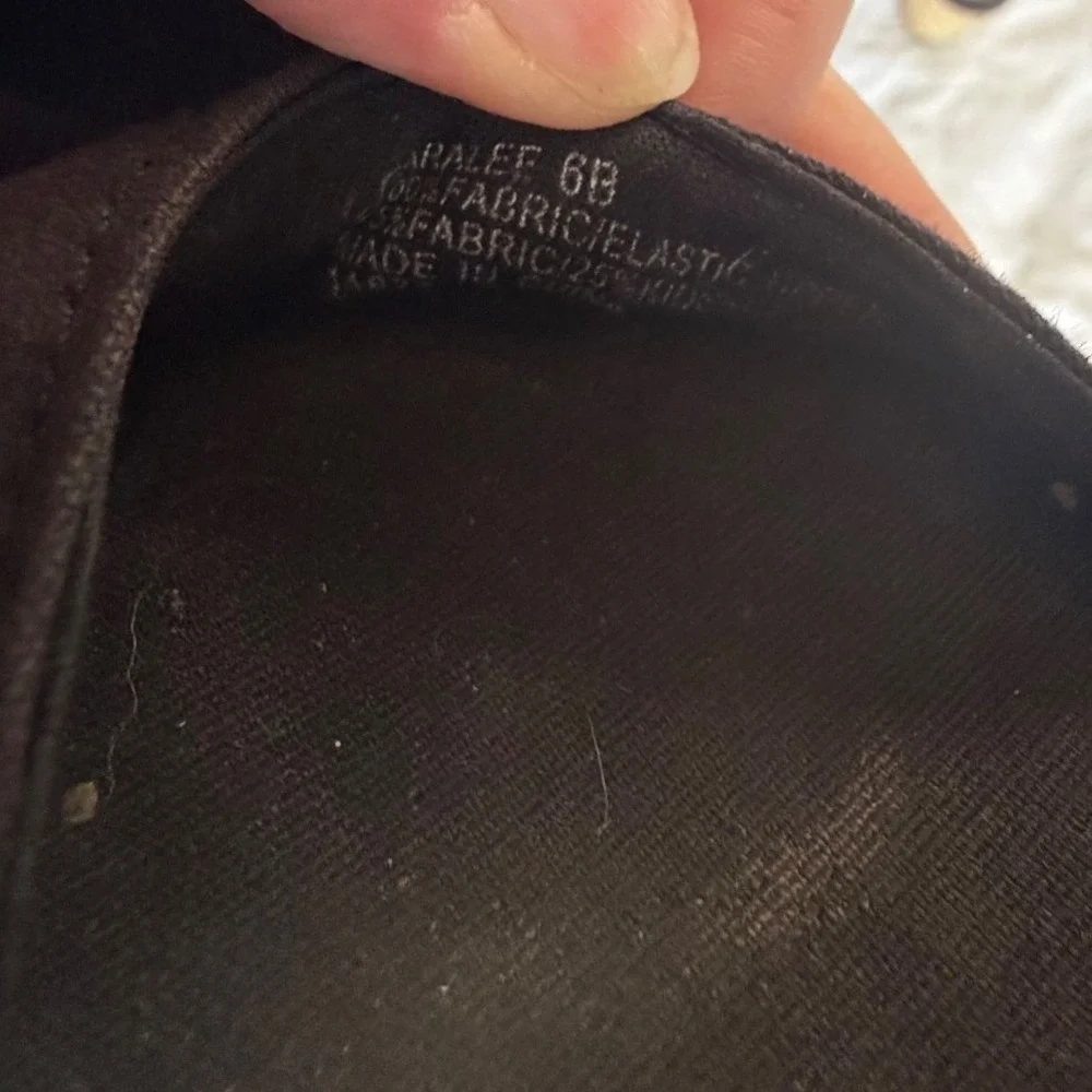 Lauren Ralph Lauren caralee Black Canvas Espadrille Wedge Sandals‎ Womens 6B